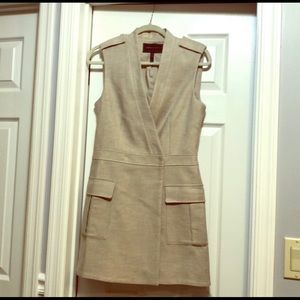 BCBG Linen Wrap Dress